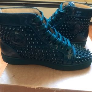 Christian Louboutin Louis Spikes Patent High Top